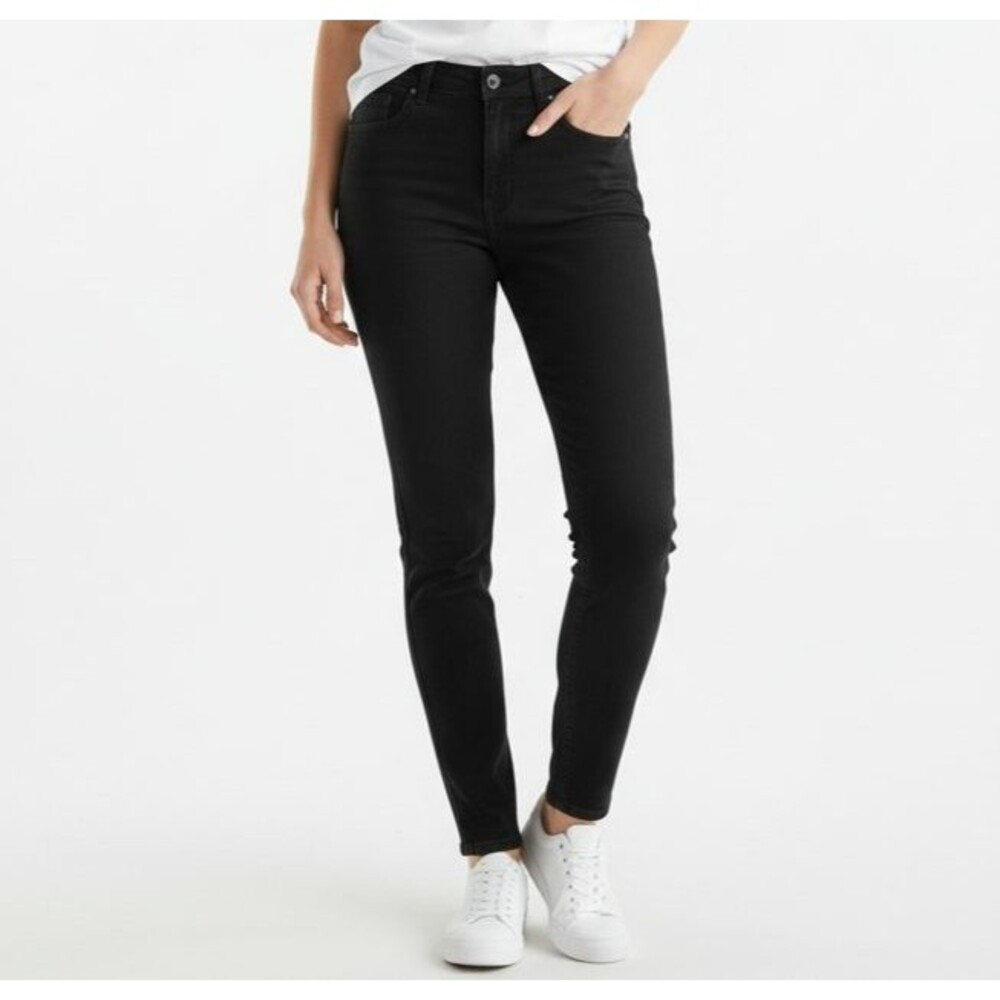 Kuhl Kontour Flex Skinny Jeans Women 8 Black 6383 Gorpcore Stretch Hiking Camp